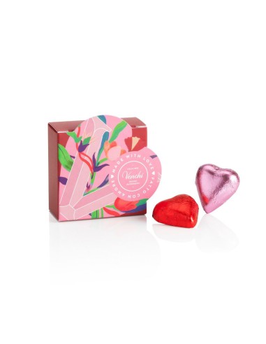 Confezione regalo cuore con Valentines assortiti 40 g