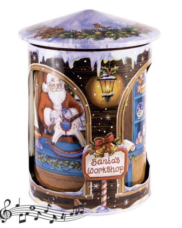 Merry Christmas con Carillon Rotante (Biscotti con gocce di cioccolato) 200g - immagine 1