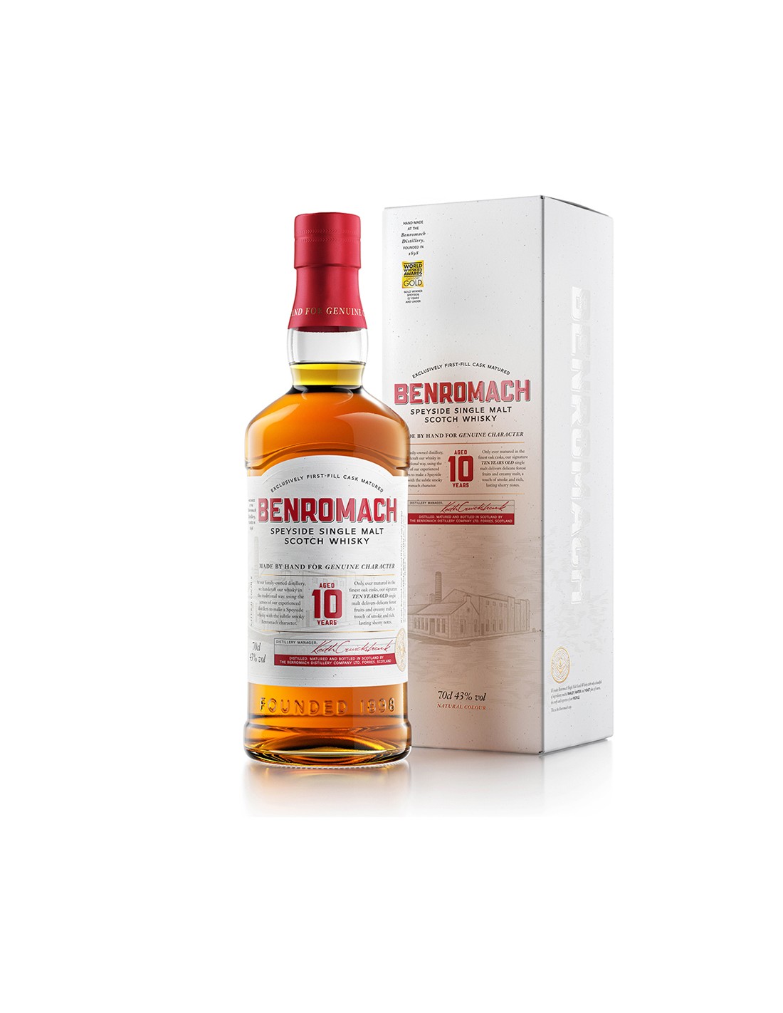 Speyside Single Malt Scotch Whisky Benromach “10 Years Old”