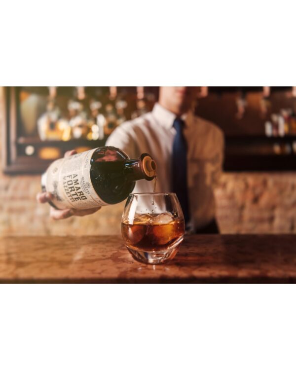 Amaro Forte Mazzetti Con 4 Cocktail Tumbler In Scatola Regalo