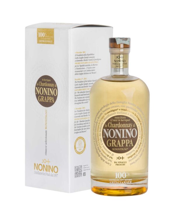 Grappa Monovitigno Chardonnay Invecchiata 12 mesi in Barrique Nonino