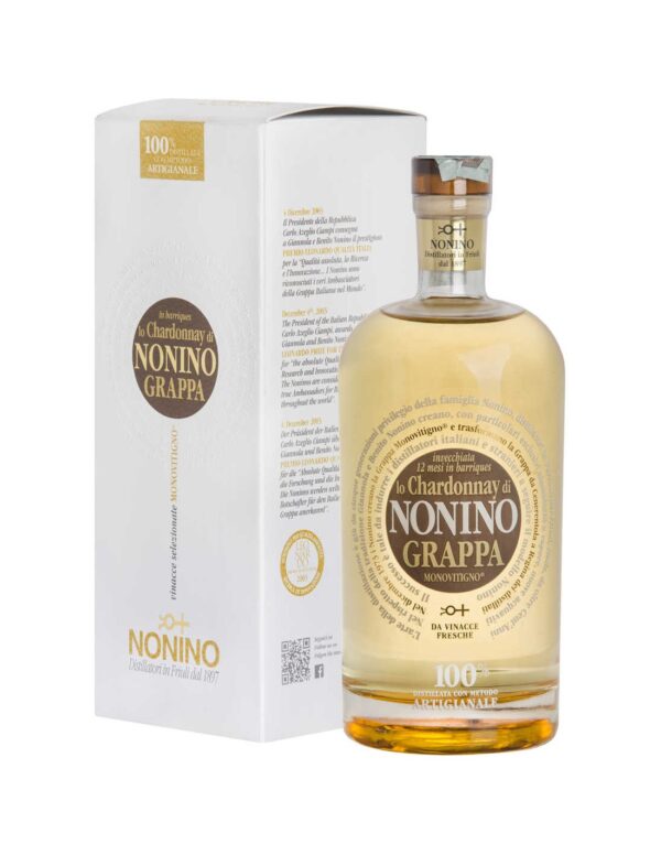 Grappa Monovitigno Chardonnay Invecchiata 12 mesi in Barrique Nonino Grappa Monovitigno Chardonnay Invecchiata 12 mesi in Barrique Nonino