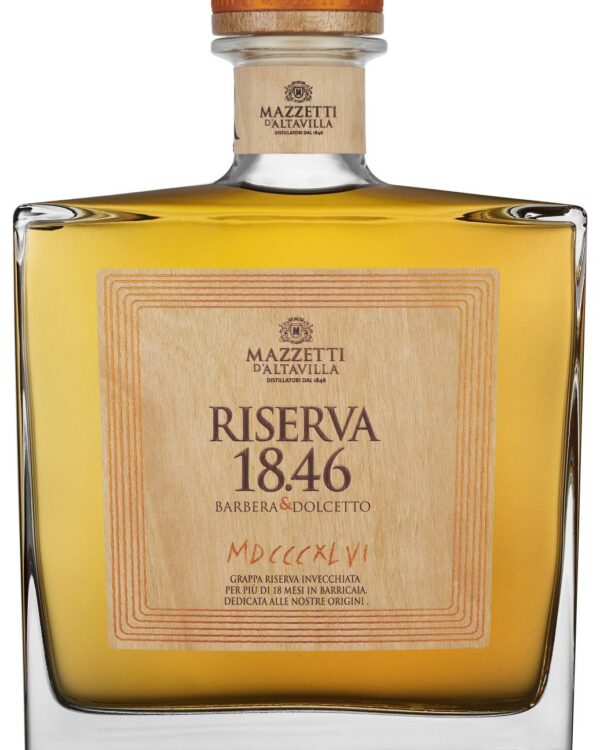 Grappa Riserva 18.46 Dolcetto e Barbera Mazzetti D'altavilla - immagine 4