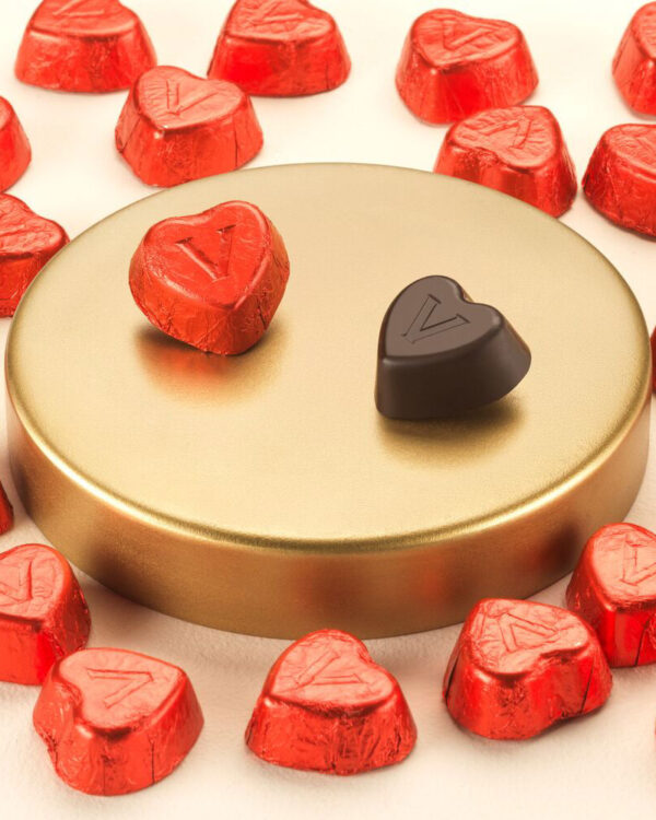 Cuoricini  Venchi al cioccolato Fondente 75% in sacchetto da 100g