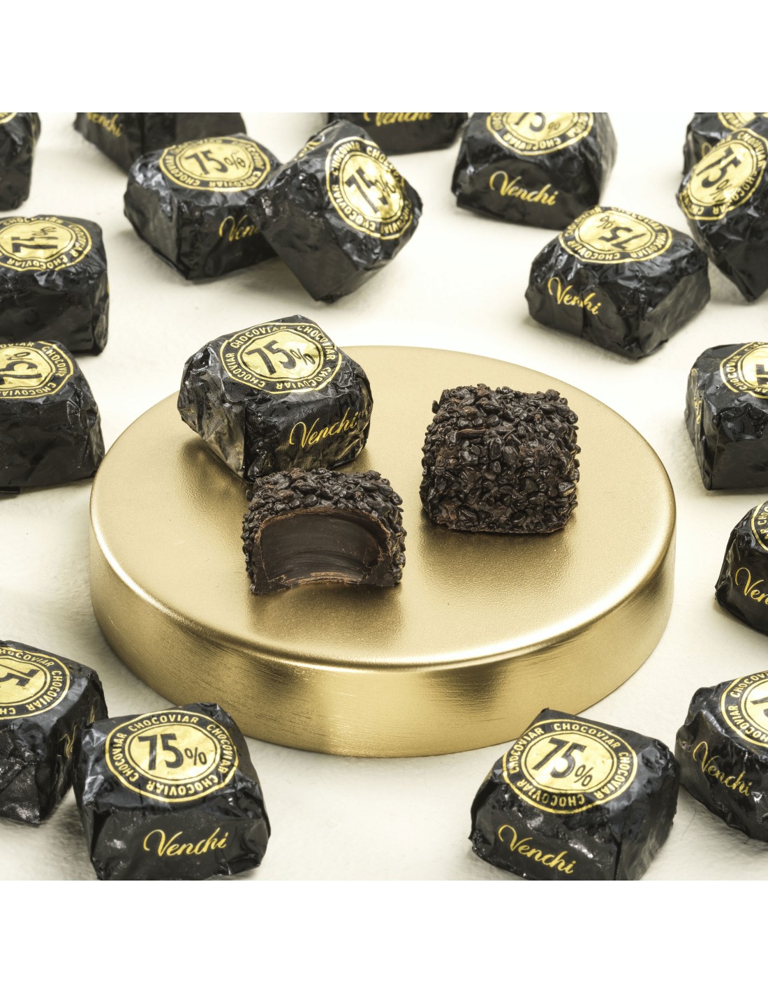 Cubotto Venchi Chocoviar 75% cioccolatini in busta da 100g