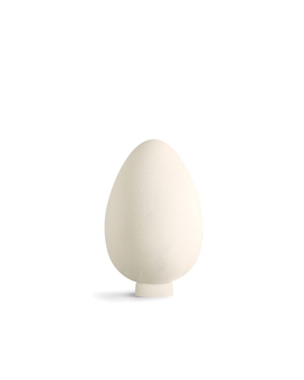 La Perla Bianca. Uovo di cioccolato bianco con nocciola Piemonte (35%). 200g