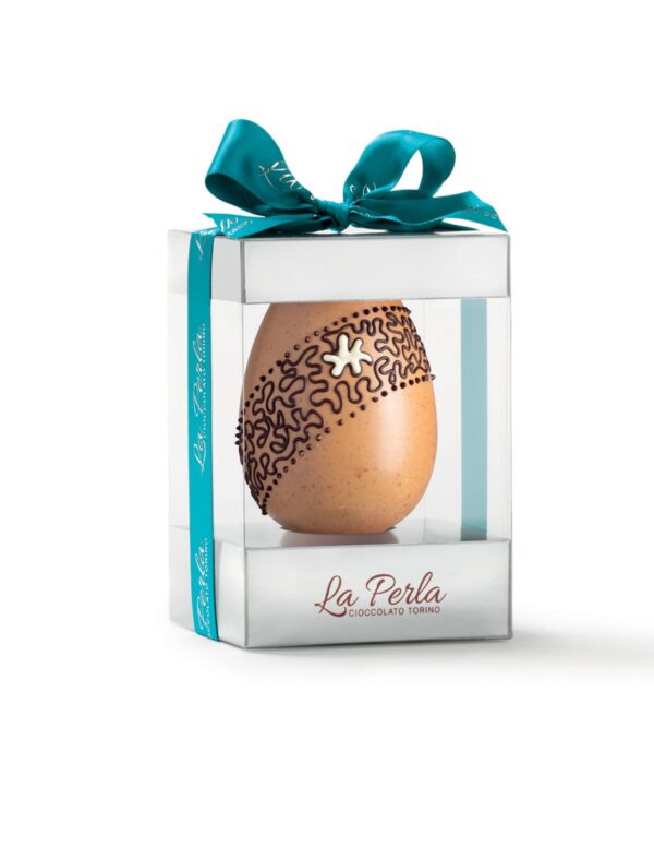 La Perla Arachide Salata. Uovo di cioccolato bianco al caramello con arachide salata. 200g La Perla Arachide Salata. Uovo di cioccolato bianco al caramello con arachide salata. 200g