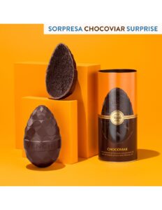 Uovo Venchi Chocoviar 75% in cilindro di metallo, 350g