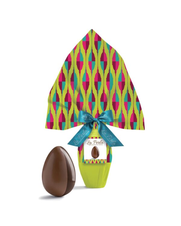 Bigusto La perla Dolce Vita. Uovo di cioccolato Latte e Fondente 75%. 300g