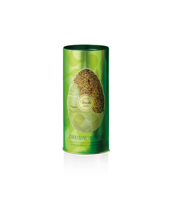Uovo Venchi Chocoviar Pistacchio in cilindro di metallo, 330g - immagine 4