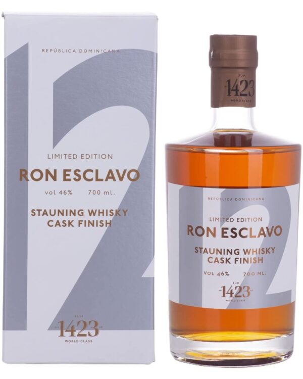 Rum Esclavo 12 Stauning Whisky Botte Finitura