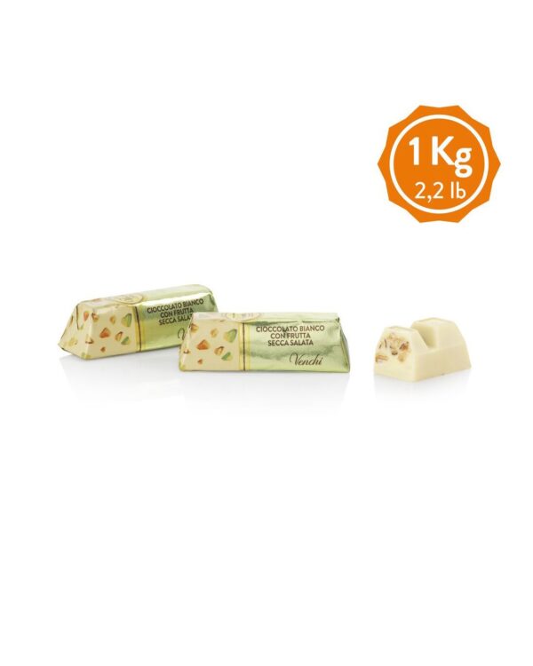 Venchi Lingottino Bianco Salato in sacchetto da 100g