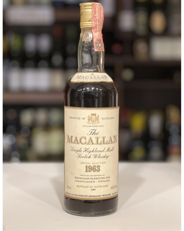 Whisky Macallan 1963 Rinaldi import