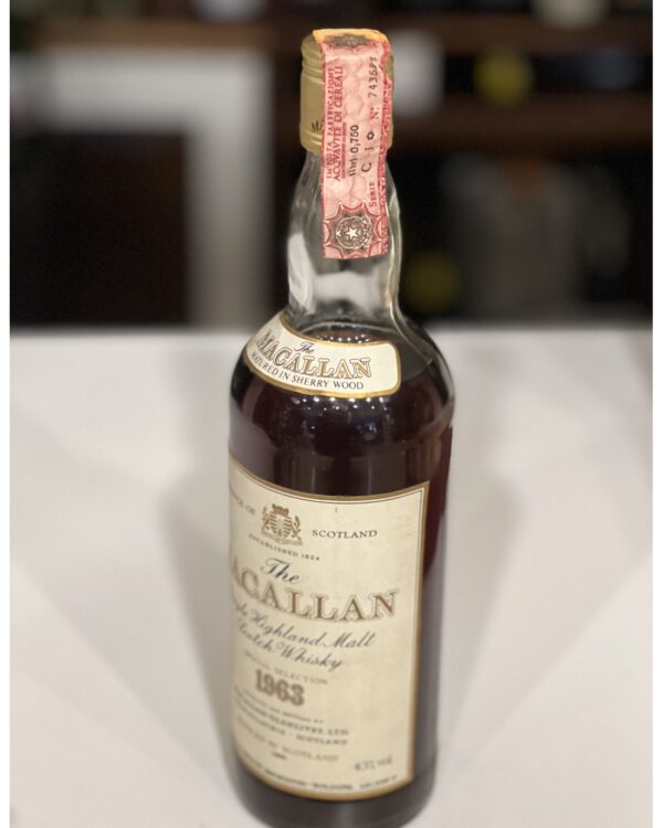 Whisky Macallan 1963 Rinaldi import