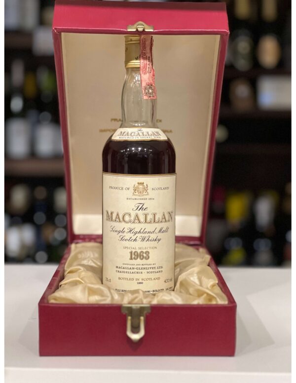 Whisky Macallan 1963 Rinaldi import