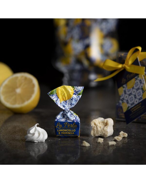 Tartufo di cioccolato la Perla Limoncello e Meringa in sacchetto da 100g