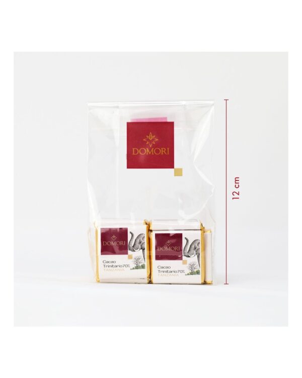 Cioccolatino Domori napolitain Tanzania 70% Single Origins in sacchetto da 100g