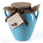 Fichi Farciti in Capasa di Terracotta Alda Dolci Tradizioni (Colore Celeste)
