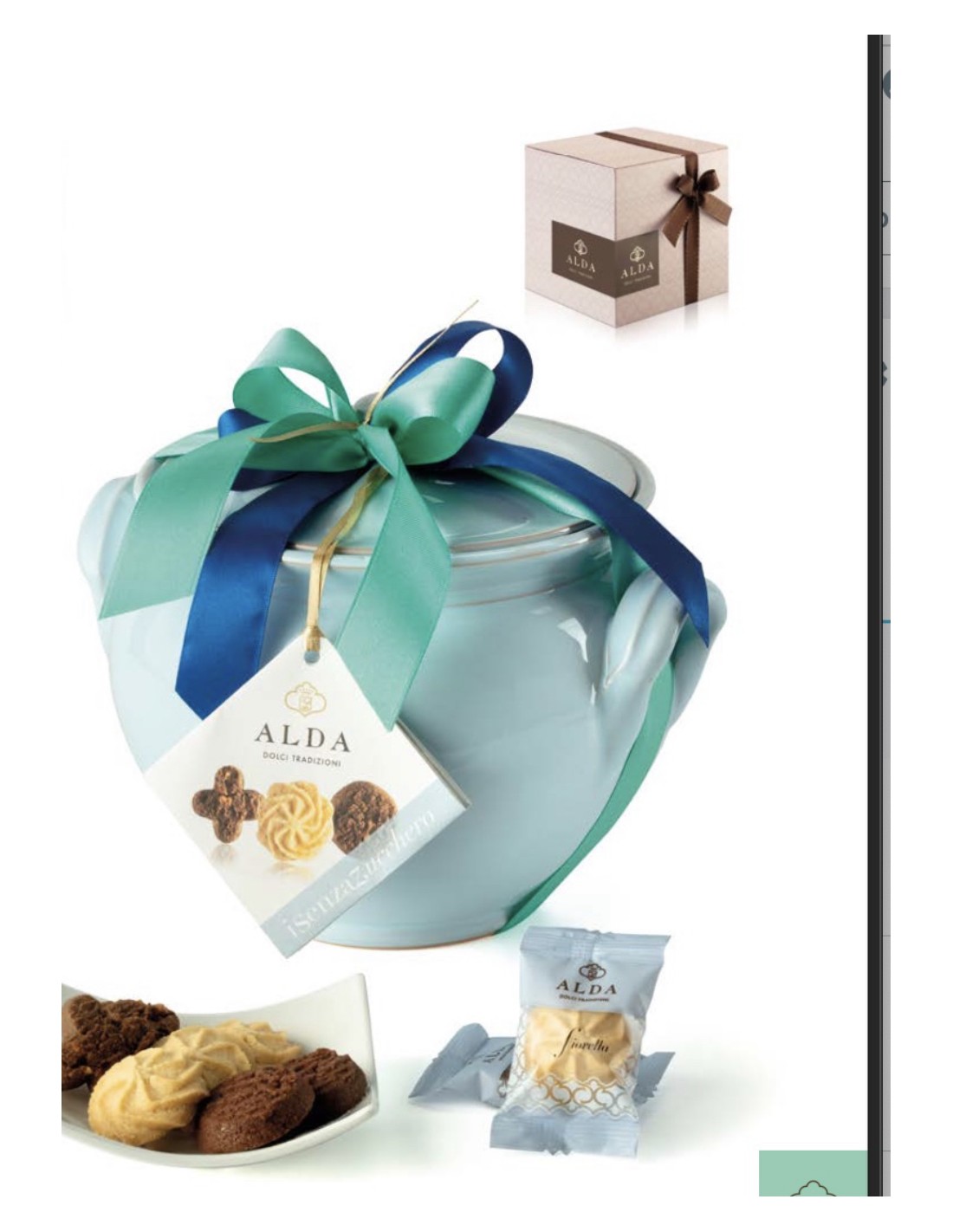 Pasticceria Alda assortita senza aggiunta di zuccheri (Biscottiera)