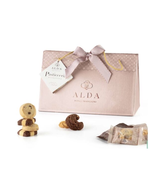 Pasticceria Assortita Alda incartata monoporzione borsetta Noemy Rosé