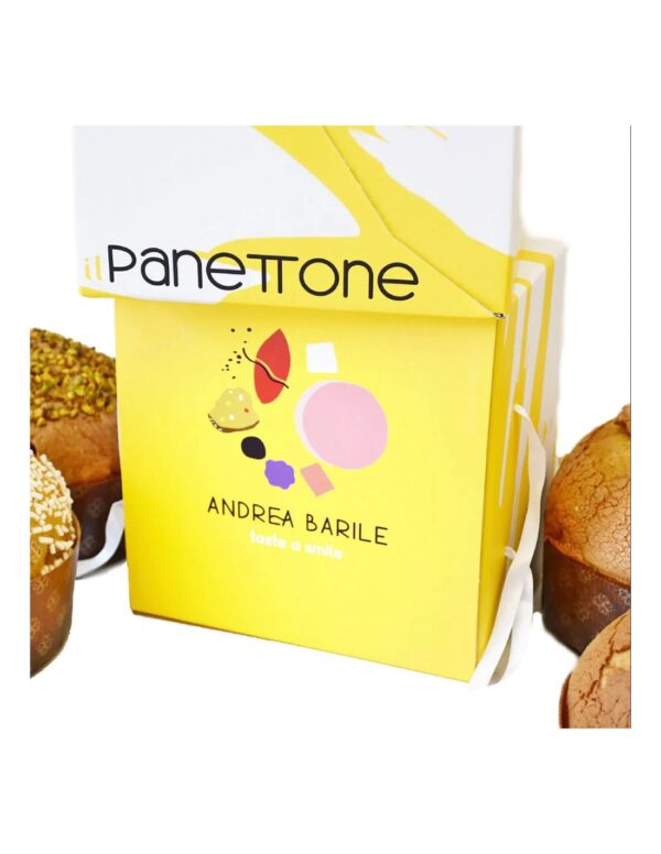Panettone Pistacchio Andrea Barile con crema da spalmare