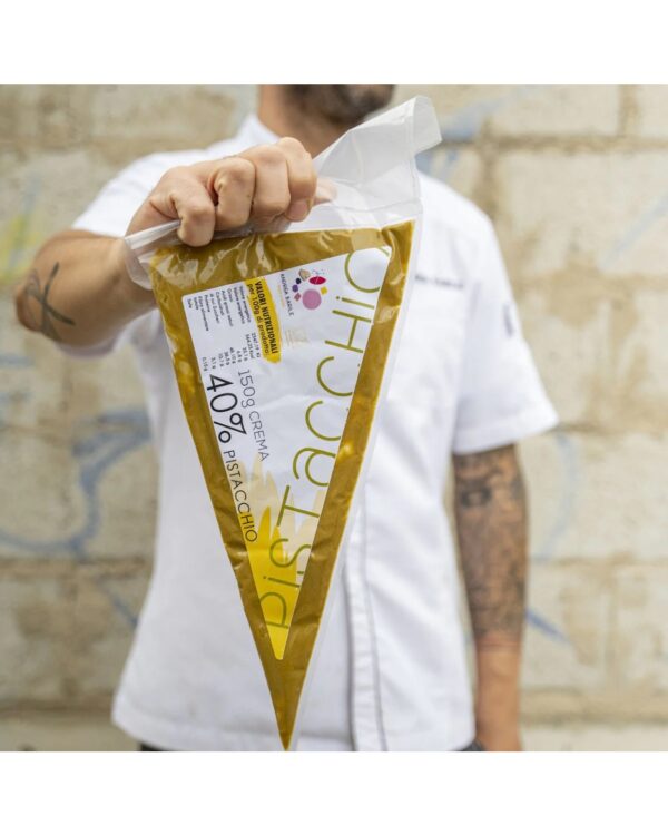 Panettone Pistacchio Andrea Barile con crema da spalmare