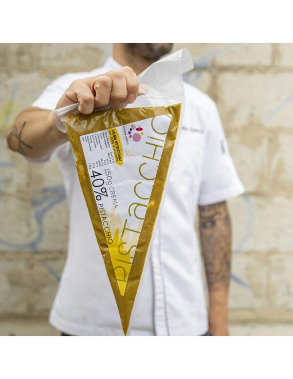 Panettone Pistacchio Andrea Barile con crema da spalmare