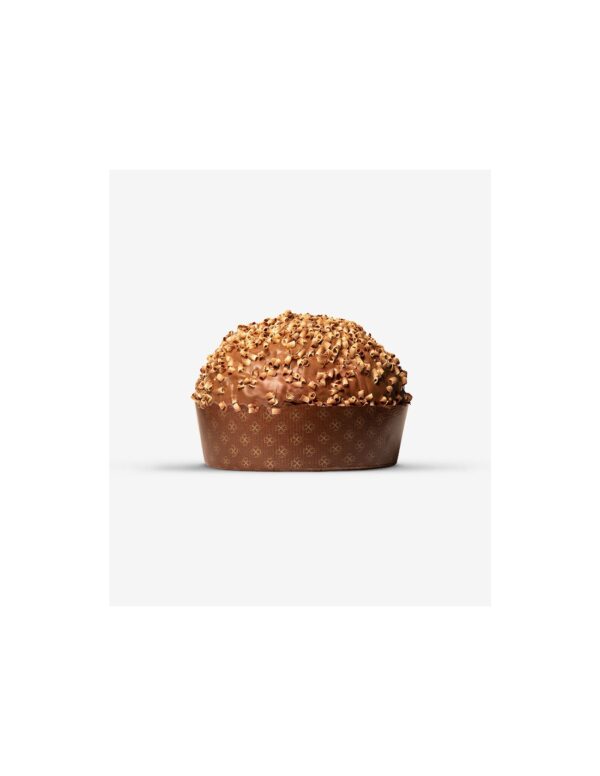 Panettone con vasetto di crema alla gianduia,
