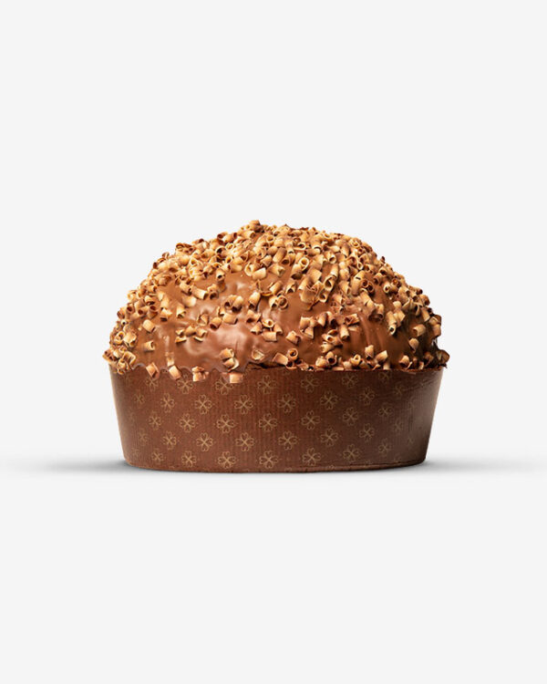 Panettone Artigianale il mio Gianduia con vasetto di crema alla gianduia Pasticceria La Ruota - immagine 1