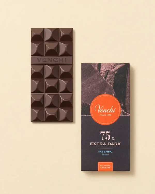 Tavoletta Venchi di Cioccolato Extra Fondente 75%