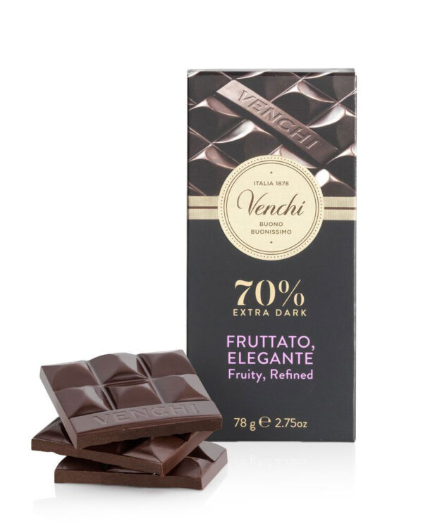 Tavoletta Venchi Extra Fondente 70% 78g - immagine 4