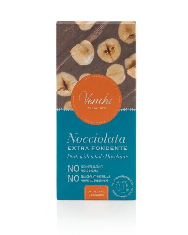 Tavoletta Venchi Nocciolata Fondente NO Zuccheri Aggiunti 95g - immagine 3