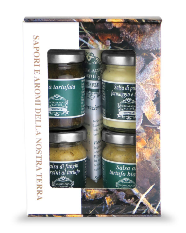 Confezione Regalo con 4 Salse al Tartufo Acqualagna