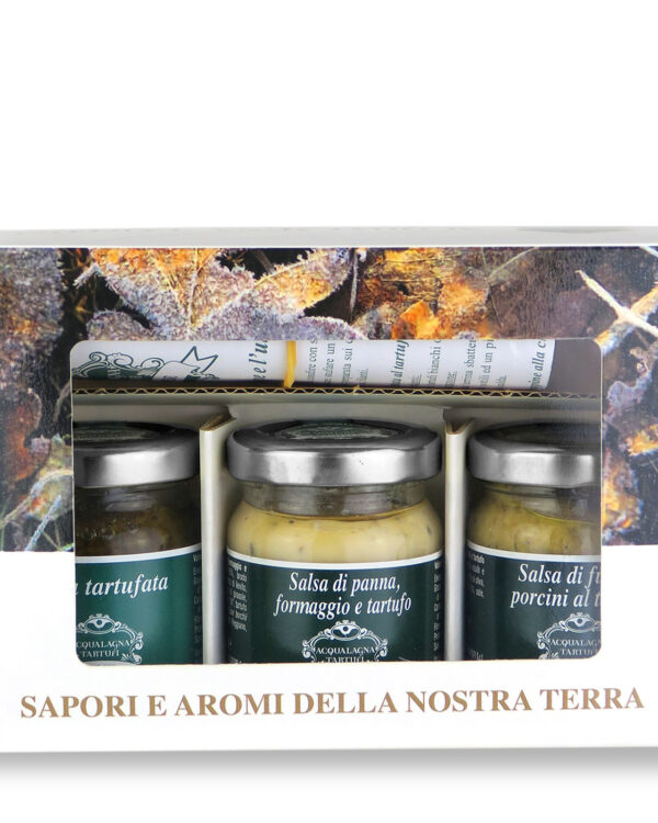 Confezione Regalo con 3 Salse al Tartufo Acqualagna