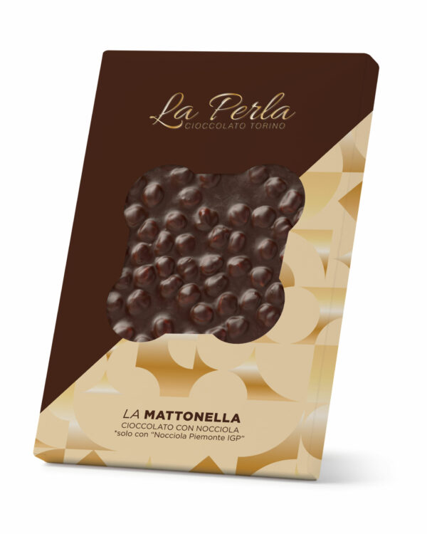 Mattonella Cioccolato Fondente 60% con Nocciola La Perla 450g