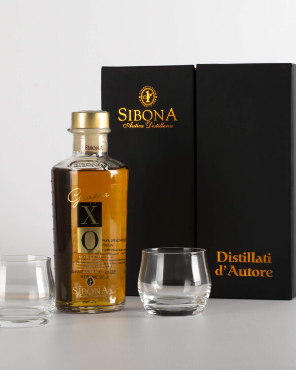 Esposizione Sibona 1 Grappa XO + 2 Bicchieri Ballon - immagine 3