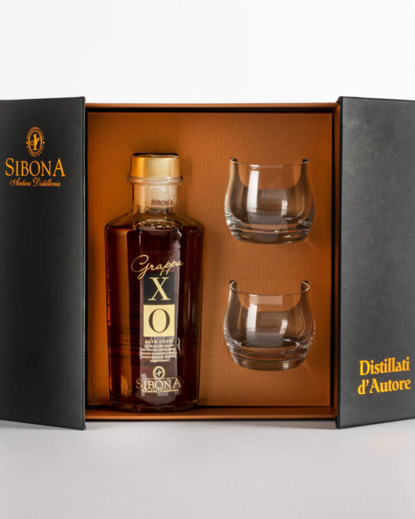 Esposizione Sibona 1 Grappa XO + 2 Bicchieri Ballon - immagine 1