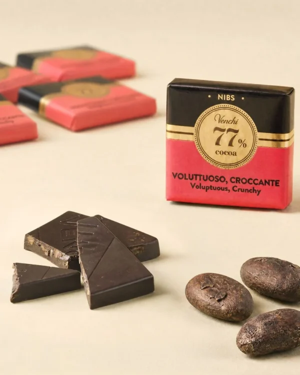 Granblend Nibs Venchi 77% in sacchetto da 100g