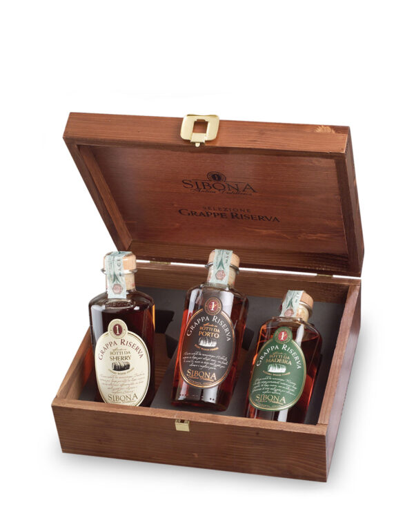 Cofanetto Grappe Riserva Sibona Sherry, Porto e Madeira - immagine 1