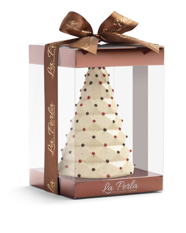La Perla di Natale. Albero di cioccolato Limoncello e Meringa.250g - immagine 1