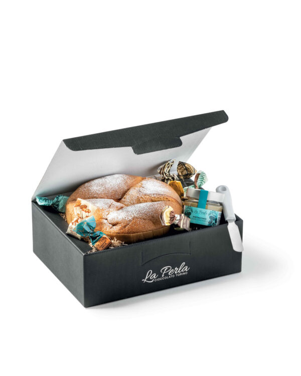 La Perla Panettone Pandorato, Crema Pistacchio, Tartufi. Bauletto regalo - immagine 2