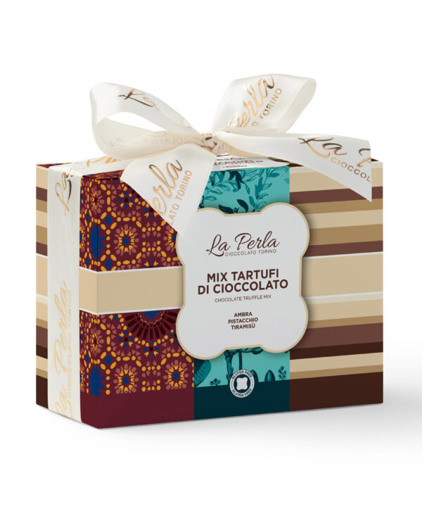 La Perla Tiramisù, Ambra, Pistacchio. Tartufi di cioccolato. Astuccio 240g - immagine 1