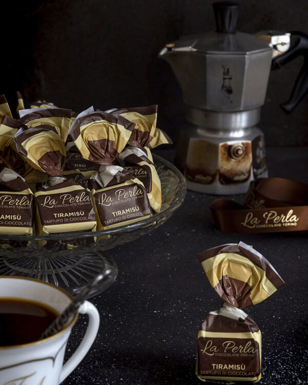 Tiramisù La Perla Tartufo di cioccolato e Nocciola (22%). Sacchetto 200g - immagine 3