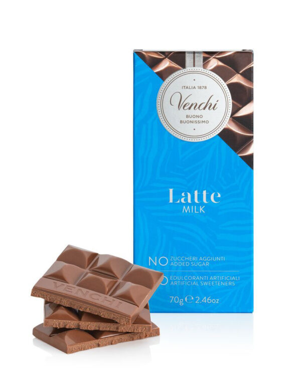 Tavoletta Venchi Latte NO Zuccheri Aggiunti 70 g - immagine 4