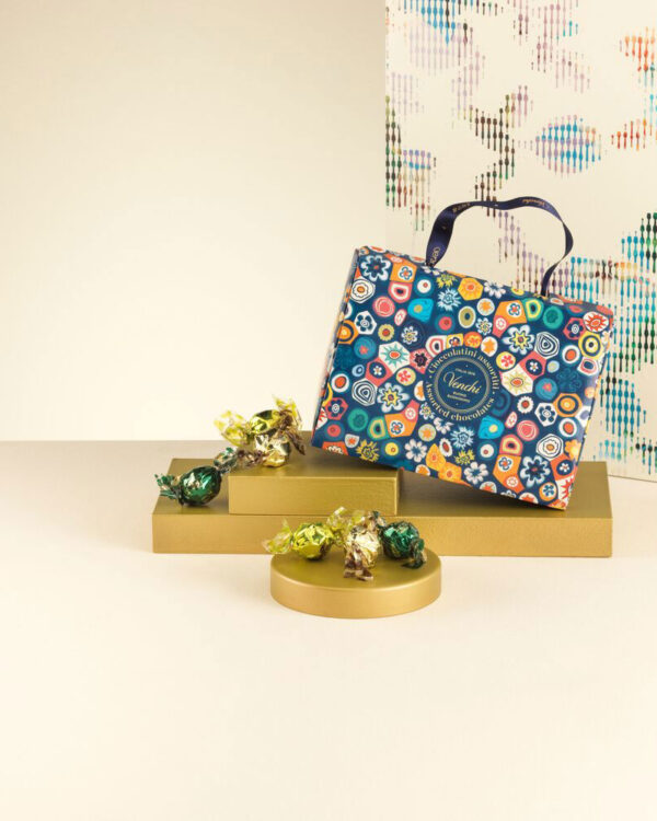 Borsina Venchi regalo Murrine con Perle assortite 150 g - immagine 1