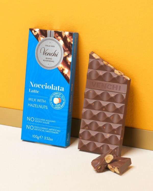 Tavoletta Venchi Nocciolata Latte NO Zuccheri Aggiunti 100 g - immagine 1