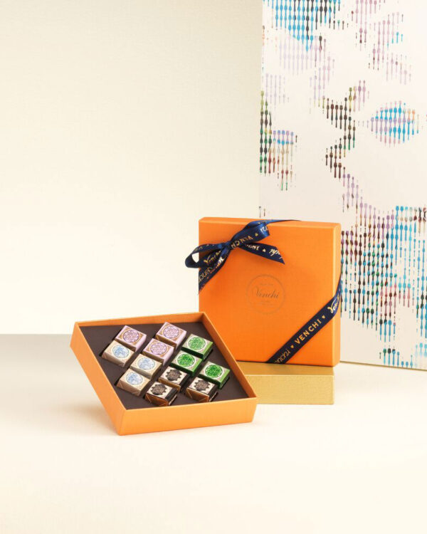 Cofanetto Venchi regalo Murrine arancio con Cremini assortiti - immagine 1