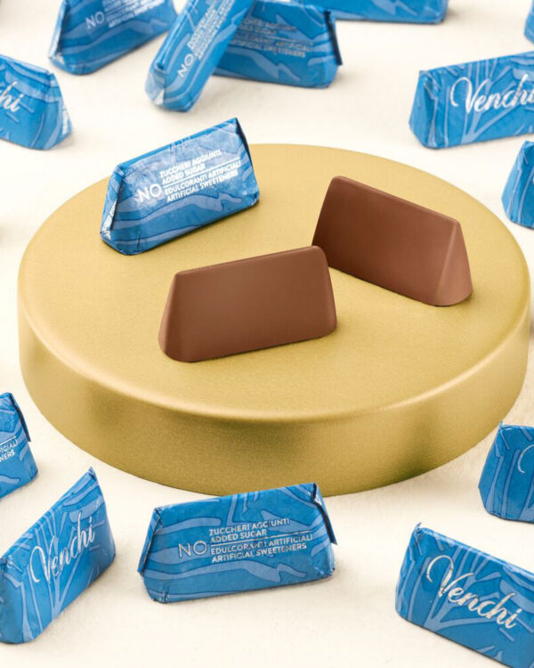 Gianduiotto Venchi Cacao e Nocciola NO Zuccheri Aggiunti in sacchetto da 100g - immagine 1