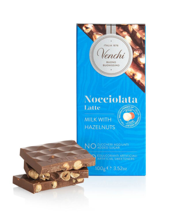 Tavoletta Venchi Nocciolata Latte NO Zuccheri Aggiunti 100 g - immagine 3
