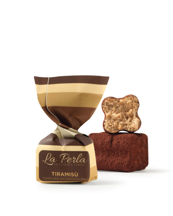 Tiramisù La Perla Tartufo di cioccolato e Nocciola (22%). Sacchetto 200g - immagine 1